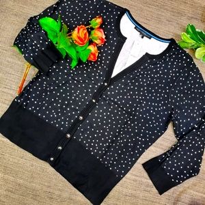 NWT WHBM Polka Dot Cardigan